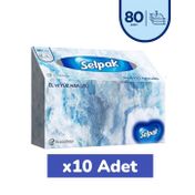 Selpak 10x80 Yaprak El ve Yüz Havlusu