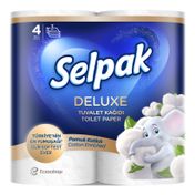 Selpak 4'lü Deluxe Pamuk Katkılı Tuvalet Kağıdı