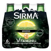 Sırma 200ml Şekersiz C Vitamini Limon Aromalı Gazlı İçecek