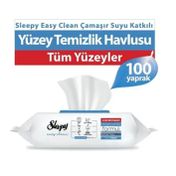 Sleepy 100 Yaprak Easy Clean Çamaşır Suyu Katkılı Yüzey Temizlik Havlusu