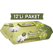 Sleepy 12x90 Yaprak Zeytinyağı ve Pamuksu Lifler Islak Mendil