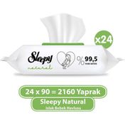 Sleepy 24x90'lı Natural Islak Bebek Havlusu