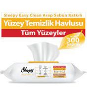 Sleepy 3x100'lü Easy Clean Arap Sabunu Katkılı Yüzey Temizlik Havlusu
