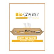 Sleepy 3x50 150 Yaprak Easy Clean Bio Çözünür Karanfil ve Tarçın Yüzey Temizlik Havlusu