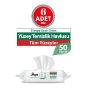 Sleepy 6x50'li Easy Clean Yüzey Temizlik Havlusu