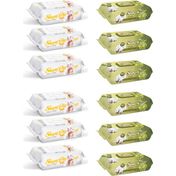 Sleepy 6x90'lı Sensitive + 6x90'lı Zeytinyağlı Islak Havlu