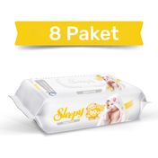 Sleepy 8x90'lı Sensitive Islak Havlu