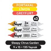 Sleepy 9x15 135 Yaprak Citrus Garden Cep Mendili