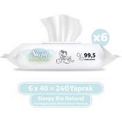 Sleepy Bio Natural 240 Yaprak Islak Mendil