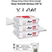 Sleepy Easy 3x100 Yaprak Clean Kiraz Çiçeği Yüzey Temizlik Havlusu