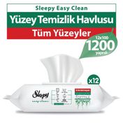 Sleepy Easy Clean 12x100 1200 Yaprak Yüzey Temizlik Havlusu