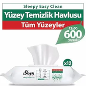 Sleepy Easy Clean 12x50 600 Yaprak Yüzey Temizlik Havlusu