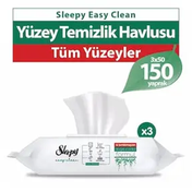 Sleepy Easy Clean 3x50 150 Yaprak Yüzey Temizlik Havlusu