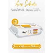 Sleepy Easy Clean 5x100 Yaprak Arap Sabunu Katkılı Yüzey Temizlik Havlusu