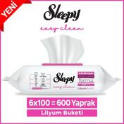 Sleepy Easy Clean 6x100 Lilyum Buketi Yüzey Temizlik Havlusu