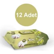 Sleepy Zeytinyağlı ve Defne 12x90'lı Islak Havlu