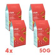 Slimplus 4x50 gr Glutensiz Vegan Rice Pops Atıştırmalık Karabuğdaylı Pirinç Patlakları