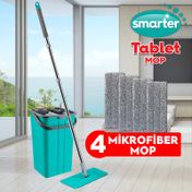 Smarter 4 Adet Mikrofiber Mop Temizlik Seti