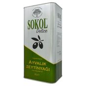Sokol Delice Soğuk Sıkım Yeni Mahsül Düşük Asit 5 lt Teneke Natürel Sızma Ayvalık Zeytinyağı