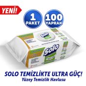 Solo 100'lü Beyaz Sabun Ferahlığı Yüzey Temizlik Havlusu