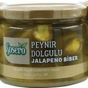 Sosero 3x290 gr Cam Kavanoz Peynir Dolgulu Jalapeno Biber