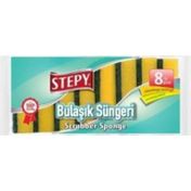 Stepy 8'li Düz Bulaşık Süngeri