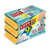 Stepy 9 Adet Bulaşık Süngeri Oluklu