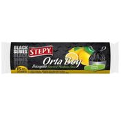 Stepy Çöp Torbası Black Büzgülü Orta Boy Limon 15'li 55*60cm