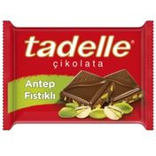 Tadelle 60 gr Antep Fıstıklı Bol Sütlü Tablet Çikolata