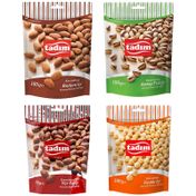 Tadım 4x180 gr Badem + Antep Fıstığı + Yer Fıstığı + Fındık İçi