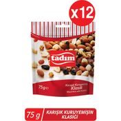 Tadım Klasik 12 x 75 gr Karışık Kuruyemiş
