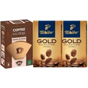 Tchibo 2'li 250 gr Gold Selection Filtre Kahve + 80'li Filtre Kahve Kağıdı