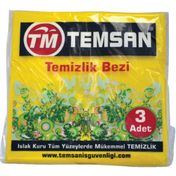 Temsan 3 Adet Sarı Temizlik Bezi