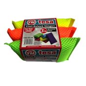 Tesa 3'lü TM-460 Fileli Bulaşık Süngeri
