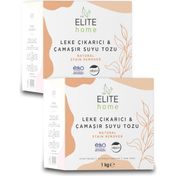 The Elite Home 2x1 kg Doğal ve Vegan Sertifikalı Leke Çıkarıcı Çamaşır Suyu Tozu