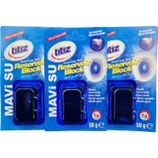 Titiz 3 x 50 gr Rezervuar Blok Mavi Su