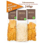 Toprak Doğal 3x80 gr Acılı Sade Mısır Cipsi