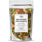 TOS 100 gr Çilek ve Portakallı Zeytin Yaprağı Çayı