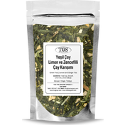TOS The Organic Spices 250 gr Yeşil Çay | Limon ve Zencefilli Çay