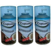 Tropicana 3x260 ml Air Freshener Bahar Oda Kokusu Coconut Hindistan Ceviz Otomatik Spreyi