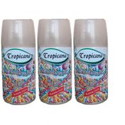 Tropicana Air Freshener Oda Kokusu 260 ml x 3 Adet Bubble Gum Otomatik Makine Yedek Parfüm Spreyi