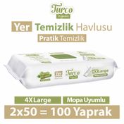 Turco Yeşil Sabun 2x50'li Doğadan Yer Temizlik Havlusu