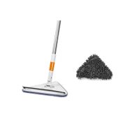 Turuncukoli Teleskopik Üçgen Camsil Duvar Yüzey Cam Silme Aparatı Mop Mikrofiber Sprey