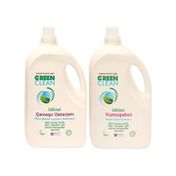 U Green Clean 2x2750 ml Organik Çamaşır Deterjanı + Yumuşatıcı