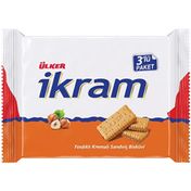 Ülker Fındık Kremalı 3x84 gr İkram Bisküvi