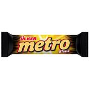 Ülker Metro 36 gr Kaplamalı Karamel ve Nugalı Bar