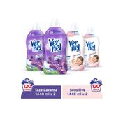 Vernel 4x1440 ml Max Sensetive Antialerjik Taze Lavanta Beyazlar ve Renkliler İçin Konsantre Yumuşatıcı