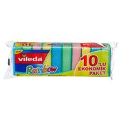 Vileda 10'lu Rainbow Ekonomik 2'li Paket Bulaşık Süngeri