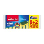 Vileda 10'lu Yeşil Düz Sünger