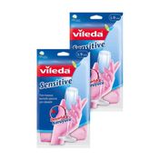 Vileda 12'li Candy Pink Büyük Boy Eldiven